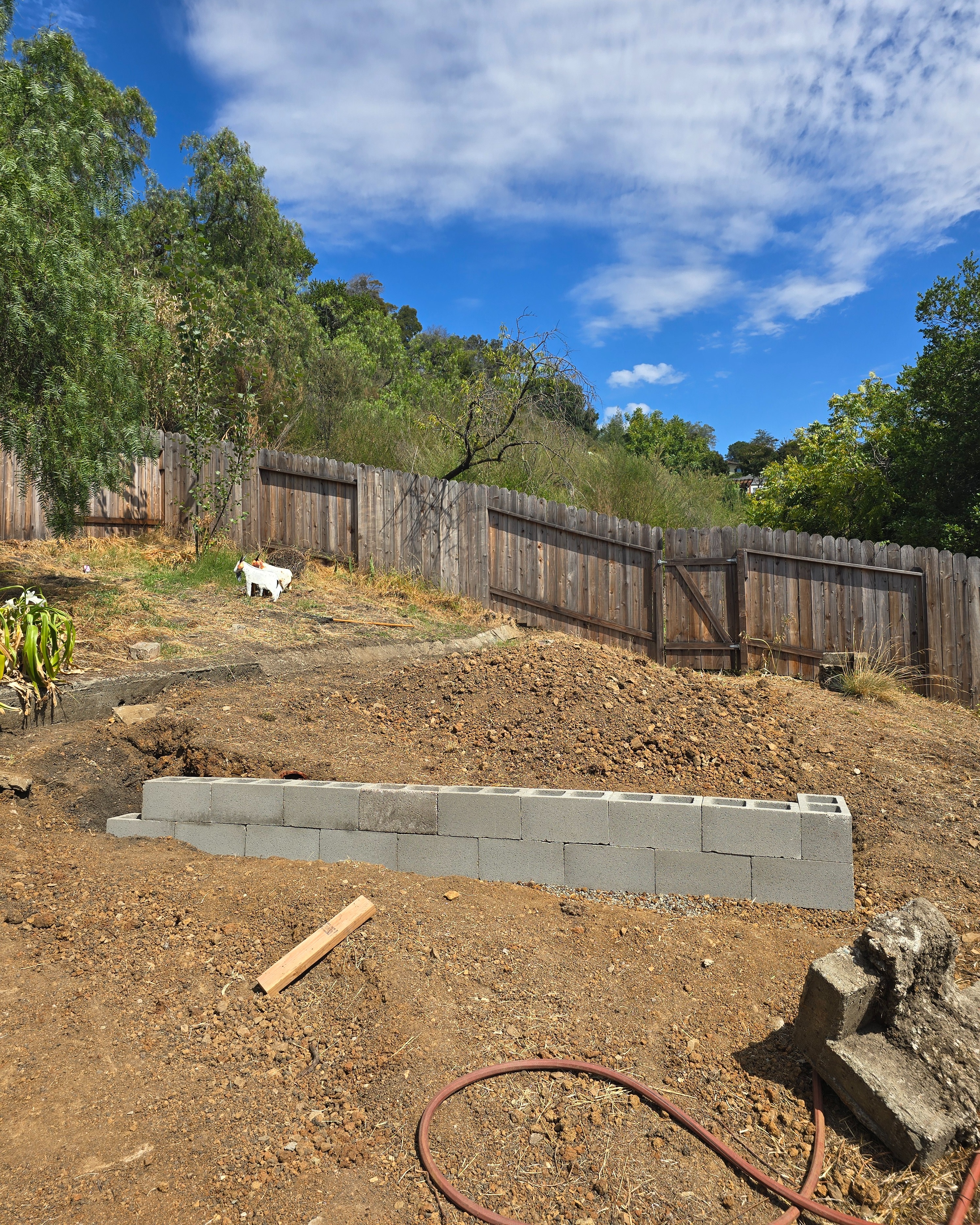 Clay moisture conditioning in progress