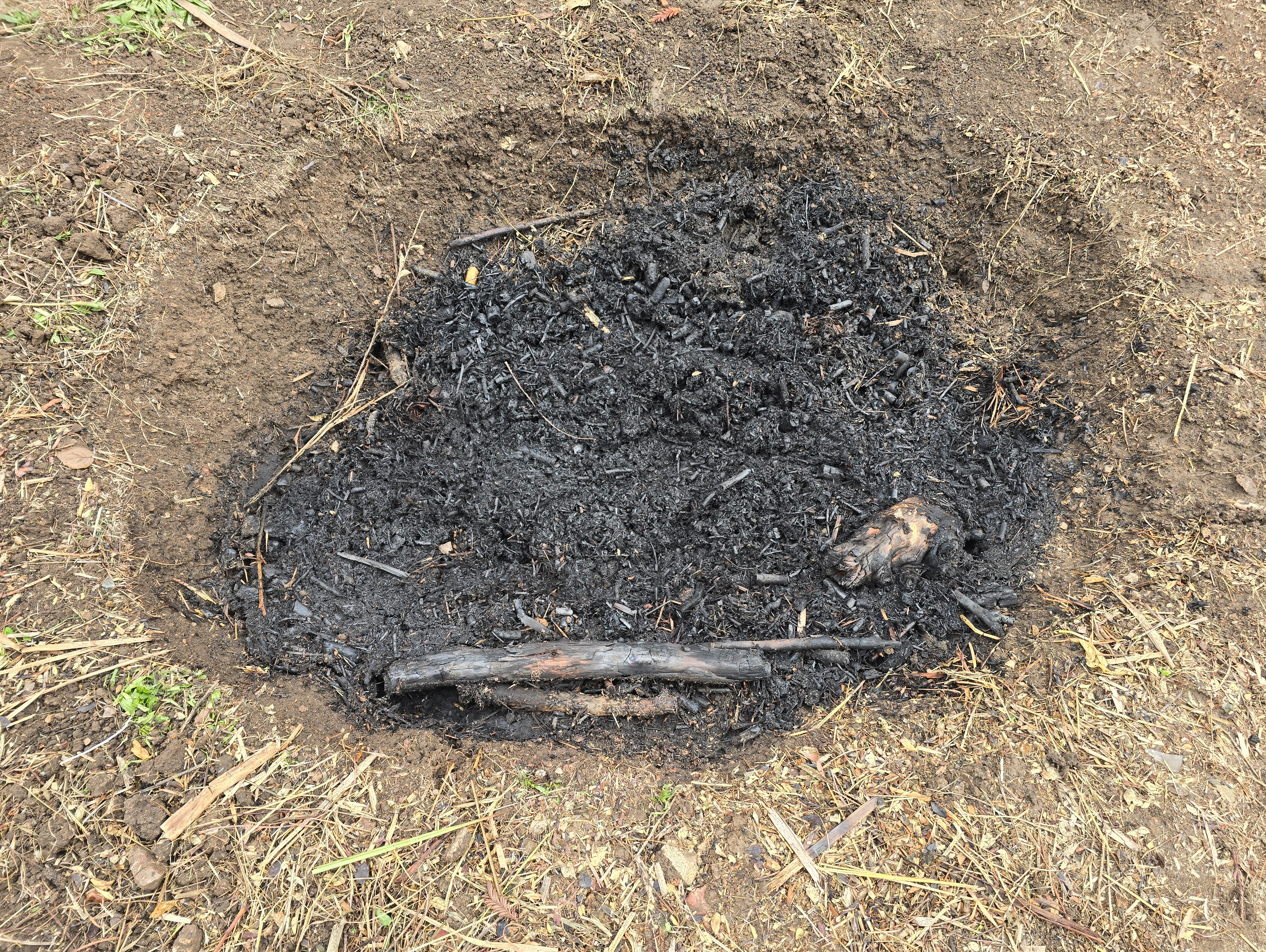 Biochar production on Halloween night